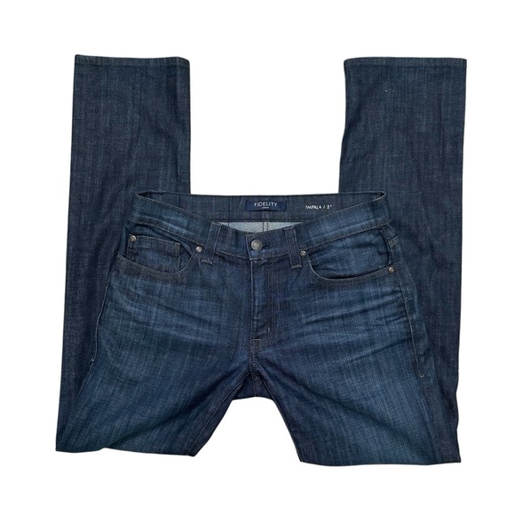 Fidelity Denim Men’s 31 Waist Dark Wash Impala Straight Leg Jean - Picture 3 of 9